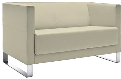 VELA - 2V, křeslo, koženka SL 28 - koženka slonová kost